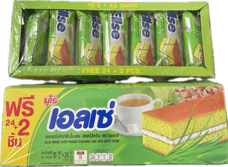 Ellse Pandan Flavor Layer Cake 12.7oz - A&E Foodstore