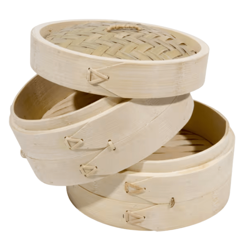 ES Bamboo Steamer 8'' - A&E Foodstore