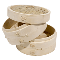 ES Bamboo Steamer 8'' - A&E Foodstore