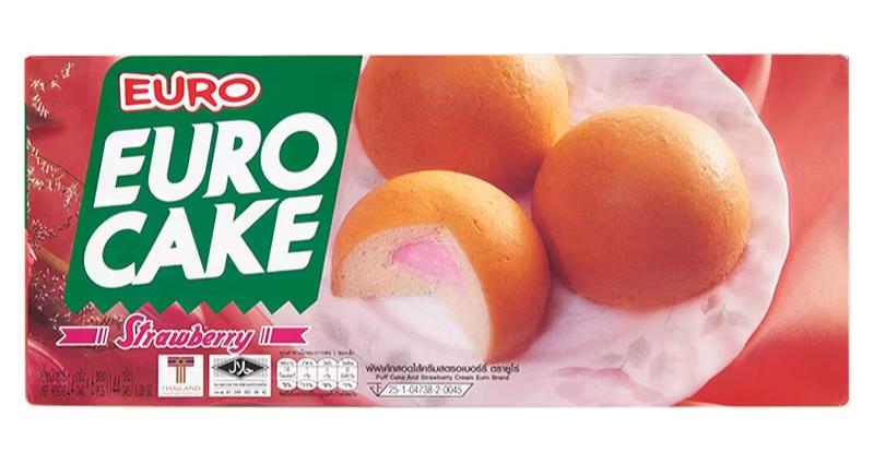 Euro Strawberry Cream Puff Cake 5.08oz - A&E Foodstore