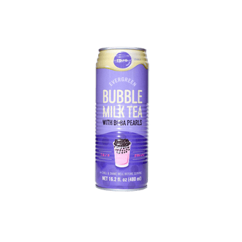 Evergreen Bubble Milk Tea with Tapioca: Taro 480ml - A&E Foodstore
