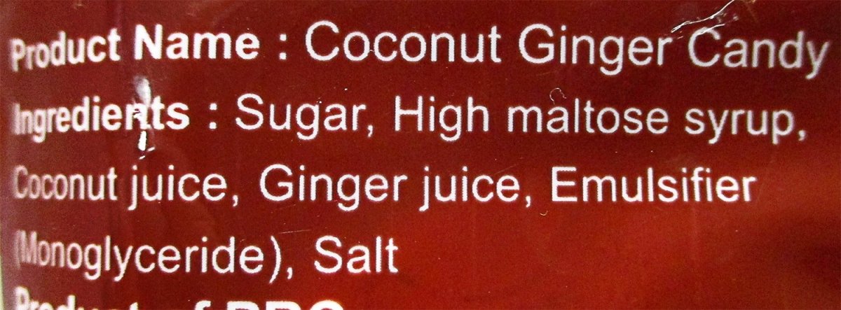 Family Coconut Ginger Candy 3oz - A&E Foodstore