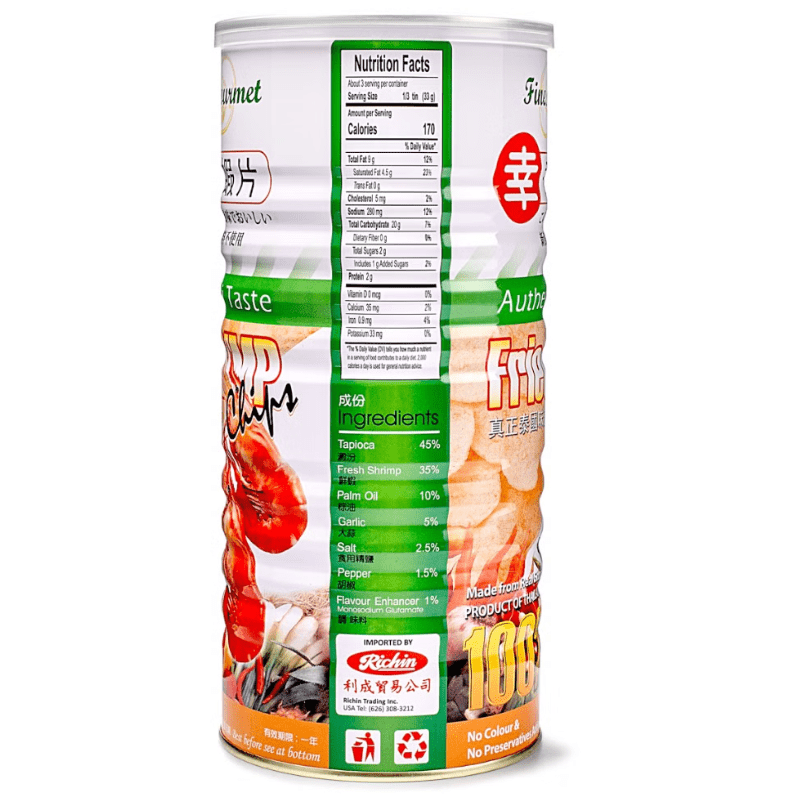 Finest Thai Gourmet Fried Shrimp Chip 90g - A&E Foodstore