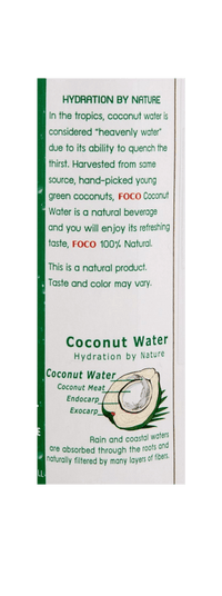 FOCO 100% Natural Coconut Water 1000ml - A&E Foodstore