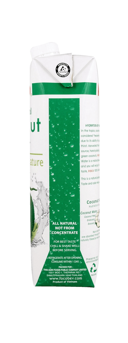FOCO 100% Natural Coconut Water 1000ml - A&E Foodstore