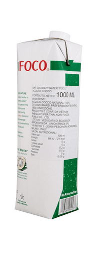 FOCO 100% Natural Coconut Water 1000ml - A&E Foodstore