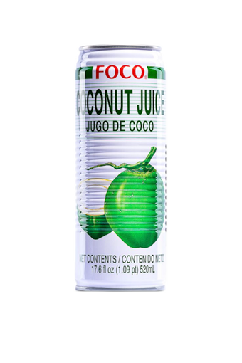 FOCO Coconut Juice Drink, 520ml Bottle, Ready-to-Drink Coconut Water Beverage