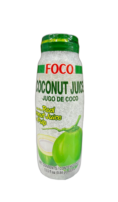 FOCO Real Coconut Juice With Pulp 400ml - A&E Foodstore