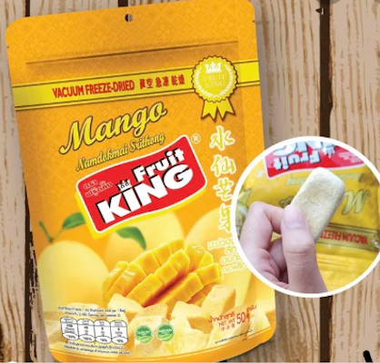 Fruit King, MANGO Vacuum Freeze - Dried 50g - A&E Foodstore
