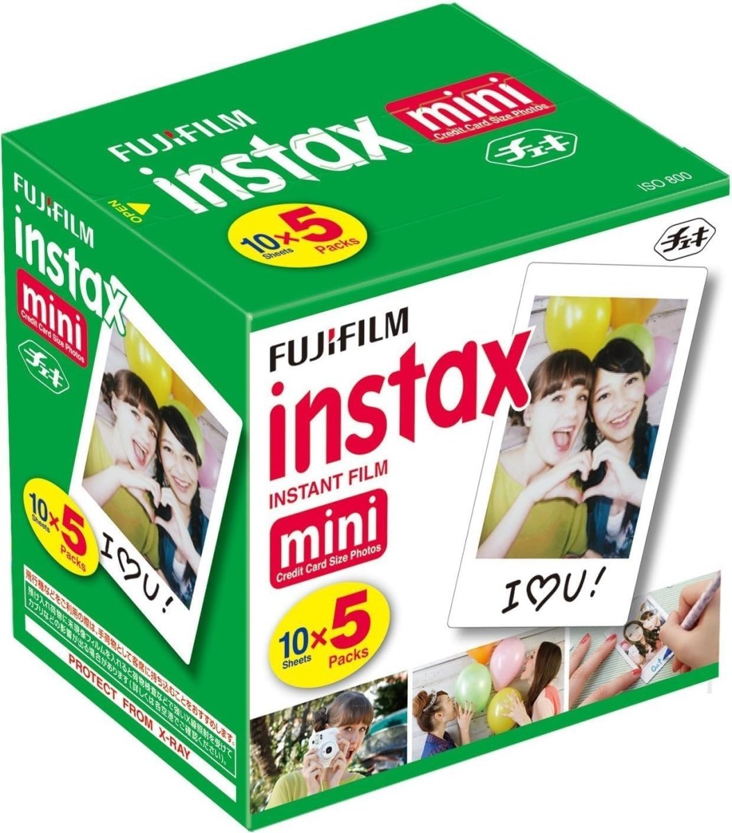 Fujifilm - Instax Mini Instant Film - 10 Sheets x 5 Packs (Total 50 Shoots) - A&E Foodstore