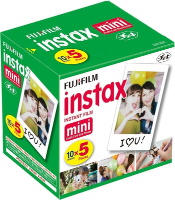 Fujifilm - Instax Mini Instant Film - 10 Sheets x 5 Packs (Total 50 Shoots) - A&E Foodstore