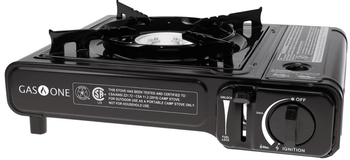 GasOne GS - 1000 7,650 BTU Portable Butane Gas Stove Automatic Ignition with Carrying Case, CSA Listed - A&E Foodstore