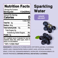Genki Forest Sparkling Water, Grape Delight Flavor - A&E Foodstore