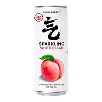 Genki Forest Sparkling Water, White Peach Flavor - A&E Foodstore