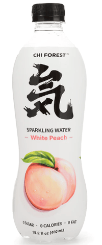 Genki Forest Sparkling Water, White Peach Flavor - A&E Foodstore