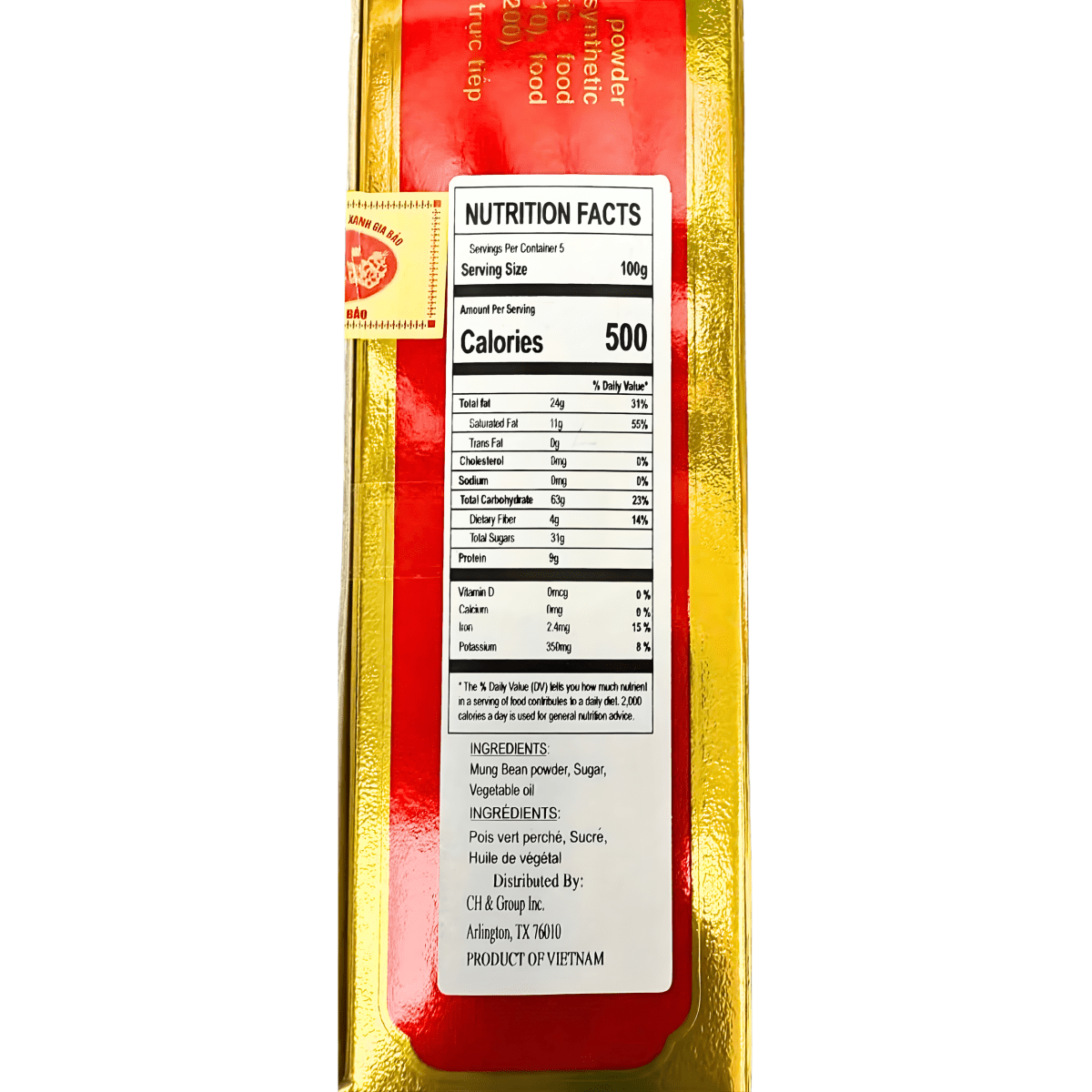 [GIA BAO] Golden Edition Green Bean Cake - 500g - A&E Foodstore