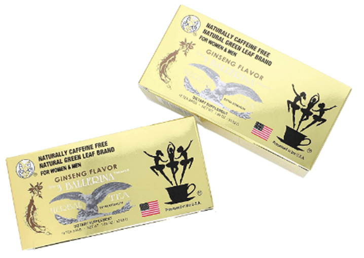 Ginseng Slim Power 3 Ballerina Tea - 18 Tea Bags (For Women & Men) - A&E Foodstore