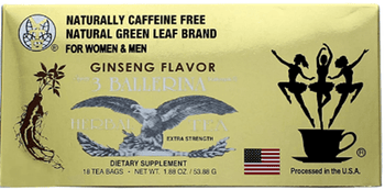Ginseng Slim Power 3 Ballerina Tea - 18 Tea Bags (For Women & Men) - A&E Foodstore