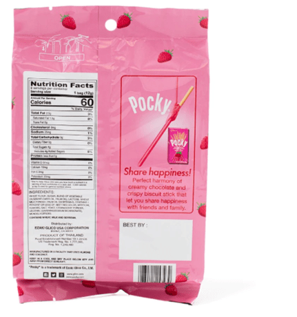 Glico Pocky Strawberry 9P 108 g - A&E Foodstore