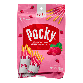 [Glico] Pocky Strawberry Cream - 9PK/3.81oz - A&E Foodstore