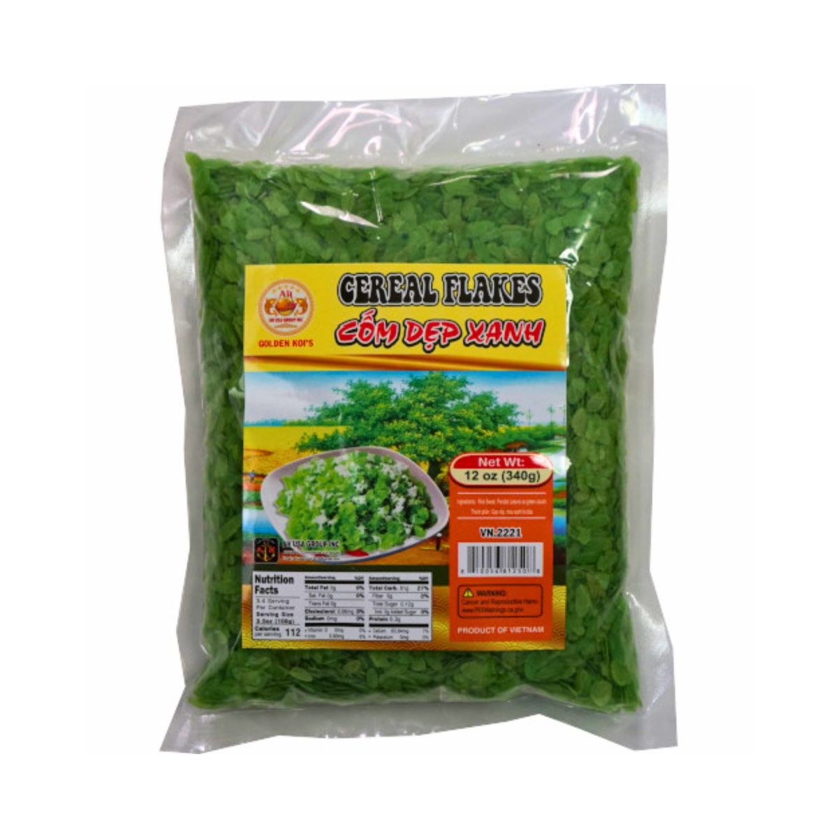 Golden Koi's Green Cereal Flakes 340g - A&E Foodstore