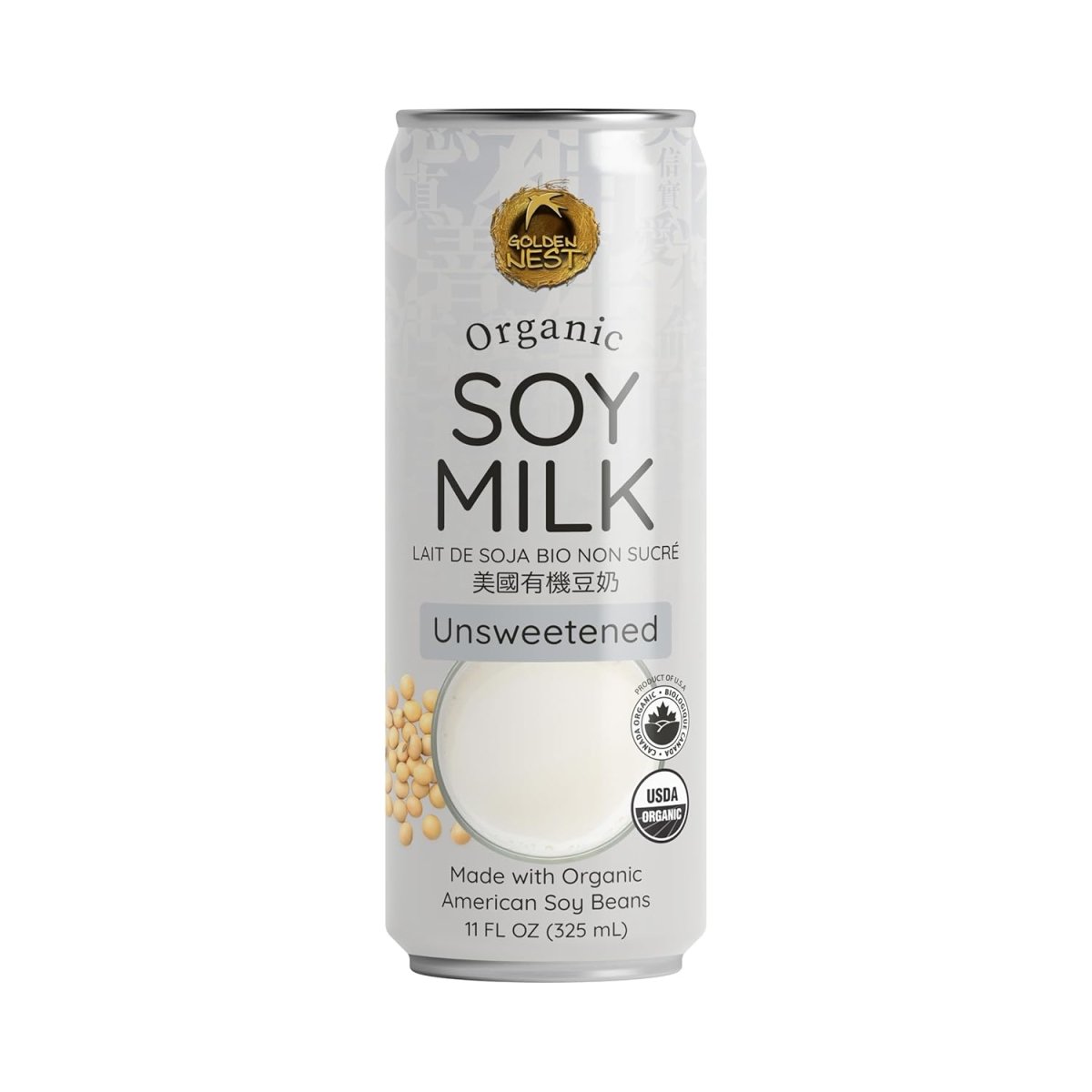 Golden Nest Organic Soy Milk - Unsweetened 11 oz - A&E Foodstore