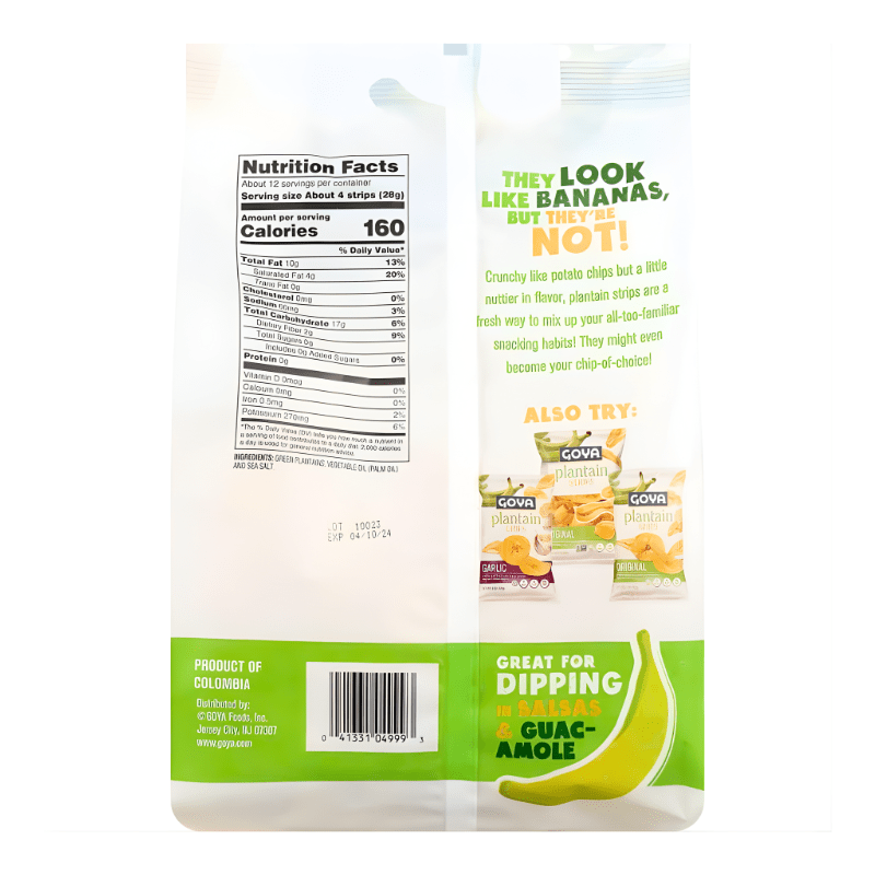[Goya] Original Plantain Strips - 12oz - A&E Foodstore