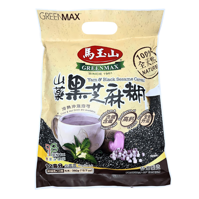 Greenmax Yam & Black Sesame Cereal 360g - A&E Foodstore