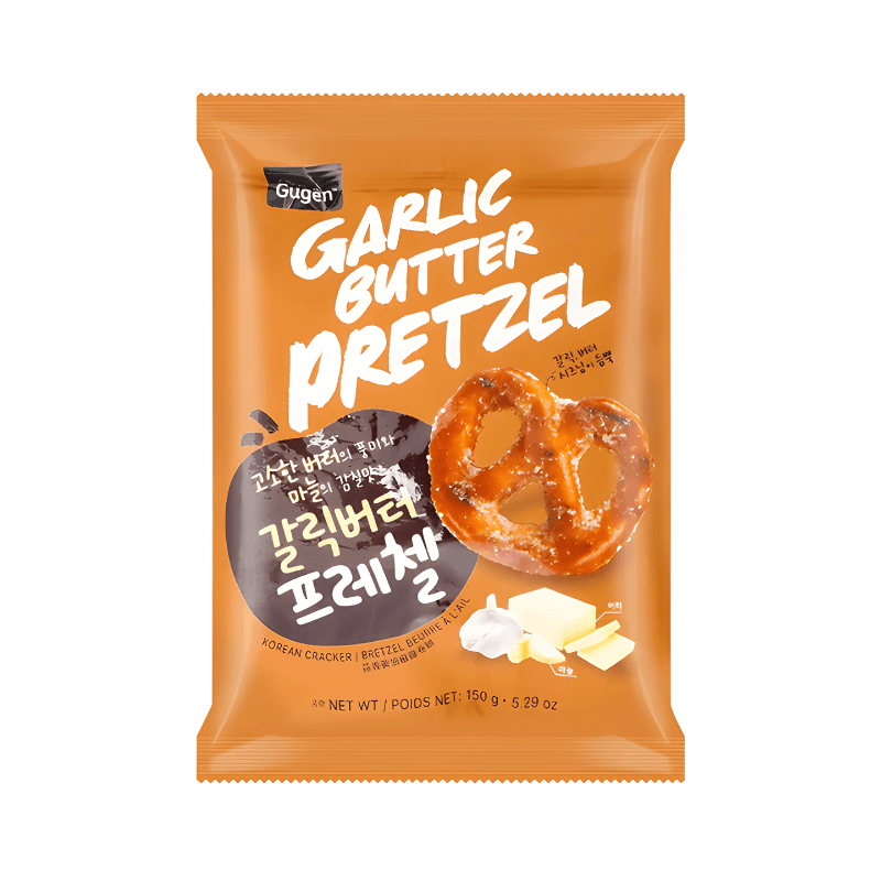 Gugen Butter Garlic Pretzel 150g - A&E Foodstore