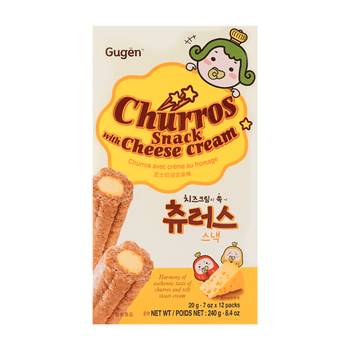 Gugen Churros Snack With Cheese Cream 8.4oz - A&E Foodstore