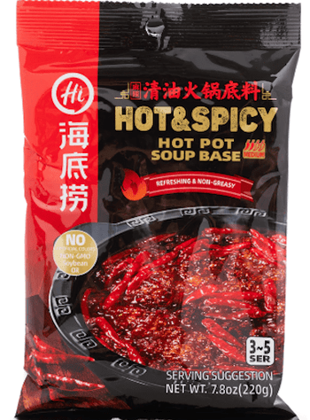 Haidilao Hot Pot Seasoning Soup Base, Spicy Flavor 220 g - A&E Foodstore