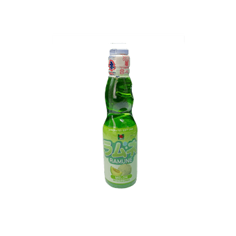 Hana Ramune Carbonated Beverage Melon Flavor 200ml