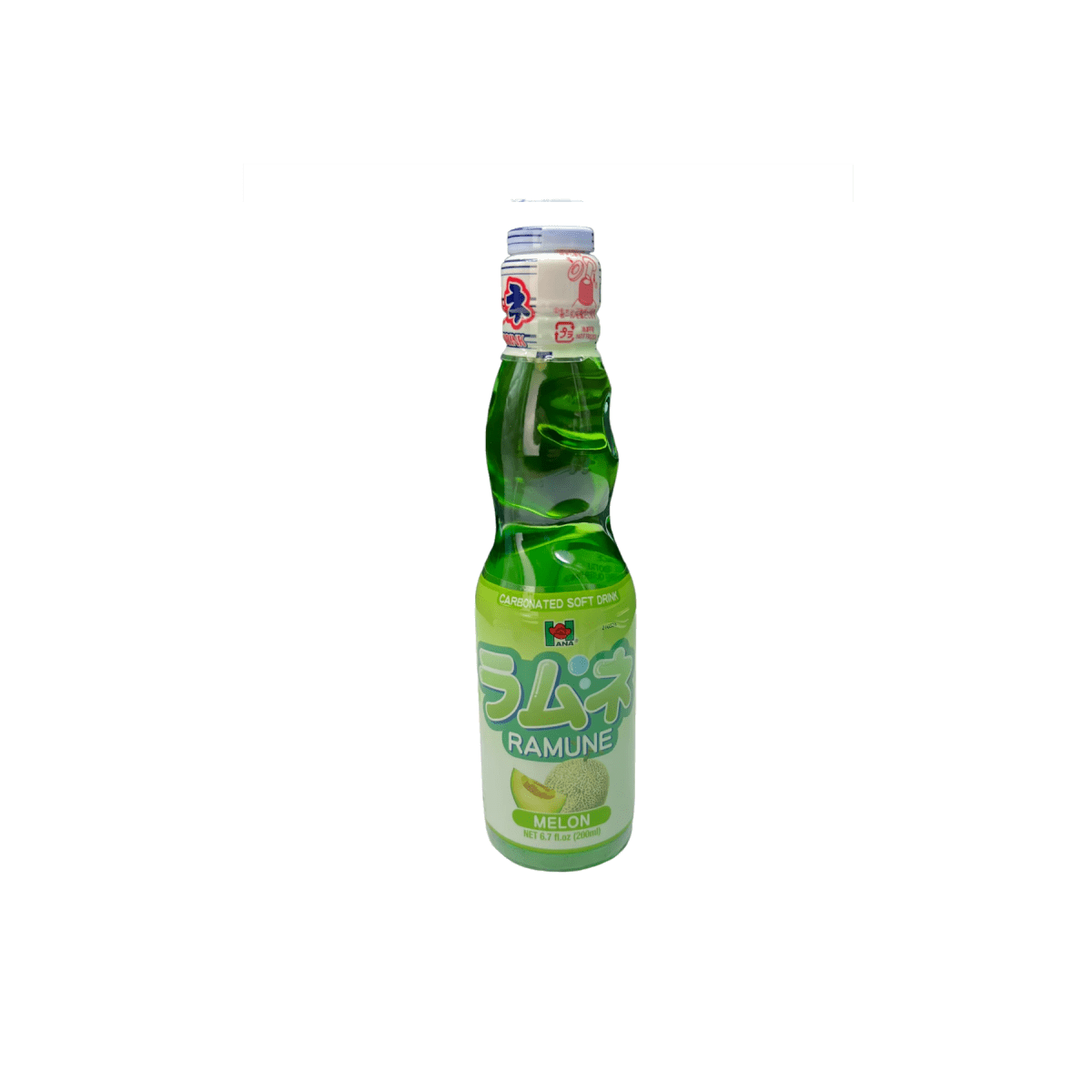 Hana Ramune Carbonated Beverage Melon Flavor 200ml - A&E Foodstore