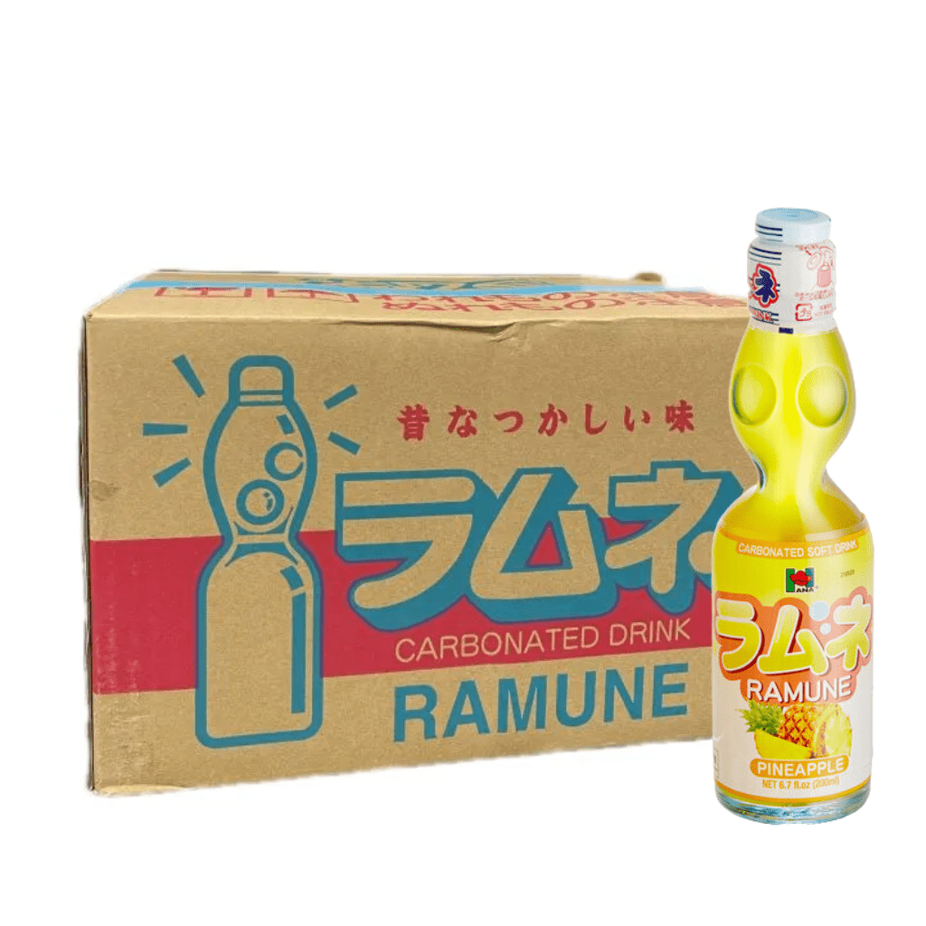 Hana Ramune Soda Pineapple 6.7oz - A&E Foodstore