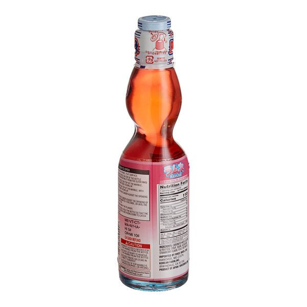 Hana Ramune Strawberry Soda 6.7oz - A&E Foodstore