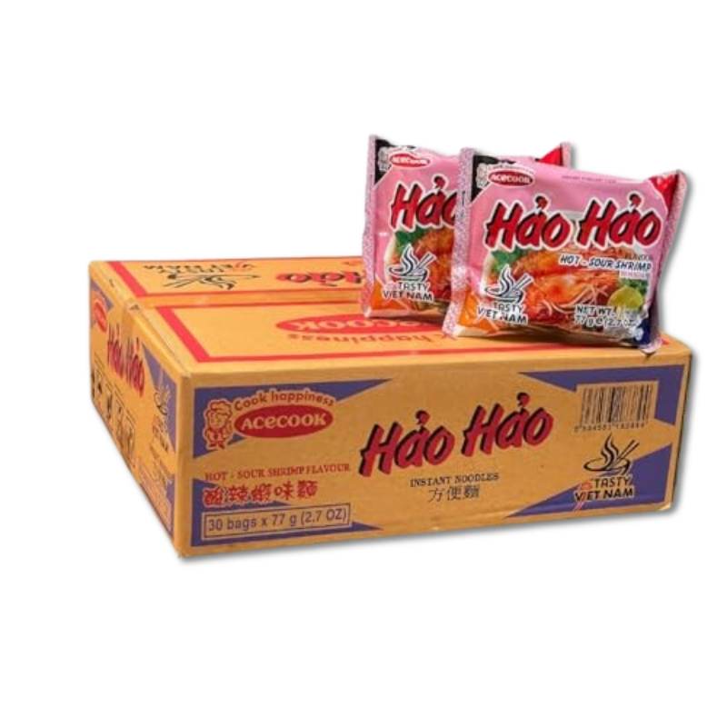 Hao Hao Mi Tom Chua Cay (Hot Sour Shrimp Flavor Noodle) - A&E Foodstore