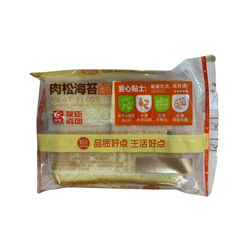 Youchen HaoDian Meat Floss Seaweed Toast with Filling 30pcs 2kg