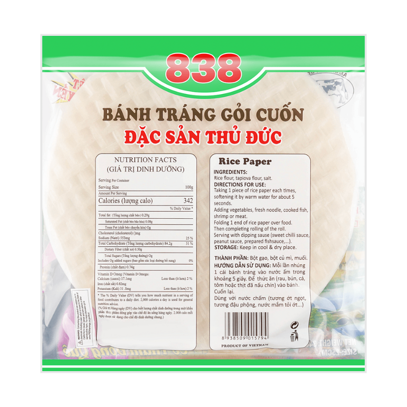 AB Rice Paper 25cm 12 oz