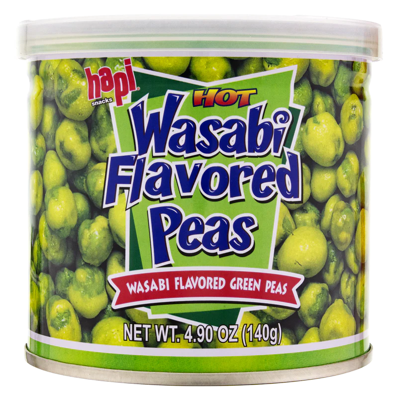 Hapi Snacks Hot Wasabi Flavored Peas 4.9 oz - A&E Foodstore