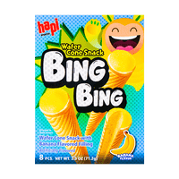 Hapi Snacks Wafer Cone Banana Flavored 2.5oz - A&E Foodstore