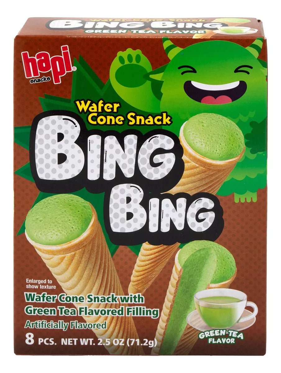 Hapi Snacks Wafer Cone Green Tea Flavored 2.5oz - A&E Foodstore