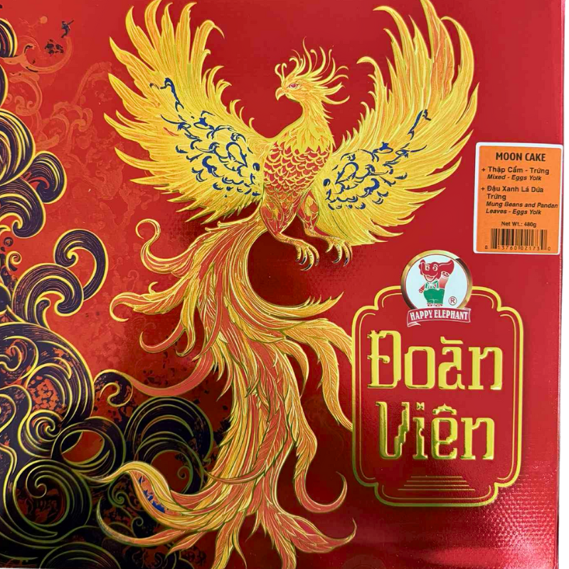 HappyElephant MoonCake Mix&MungPandan - Yolk 480g - A&E Foodstore