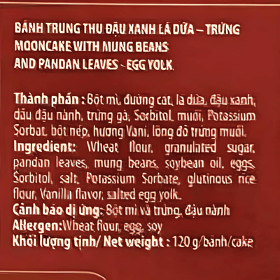 HappyElephant MoonCake Mix&MungPandan - Yolk 480g - A&E Foodstore