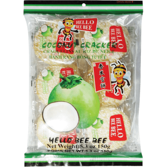 Hello Bee Bee Coconut Crackers | Banh Dua Gion – A&E Foodstore