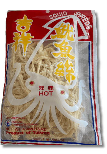 Hocean Squid Shreds (Hot) 4oz - A&E Foodstore