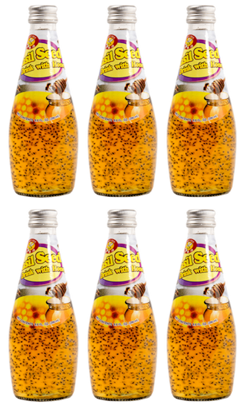 Honey Bee Basil Seed Drink Honey Flavor 9.8oz - A&E Foodstore