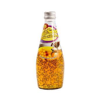 Honey Bee Basil Seed Drink Honey Flavor 9.8oz
