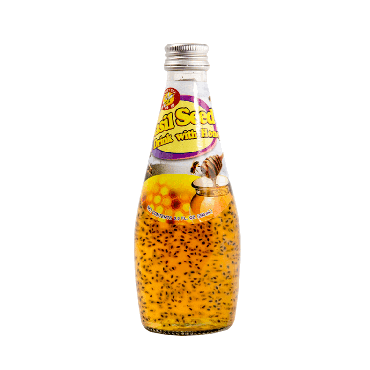 Honey Bee Basil Seed Drink Honey Flavor 9.8oz - A&E Foodstore