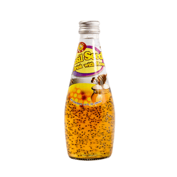 Honey Bee Basil Seed Drink Honey Flavor 9.8oz - A&E Foodstore