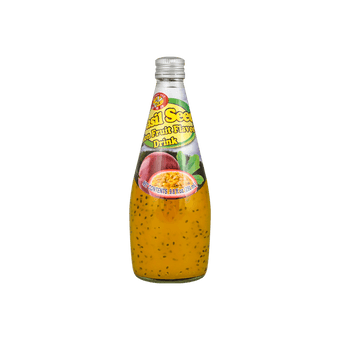 Honey Bee Basil Seed Drink Passion Fruit Flavor 9.8oz